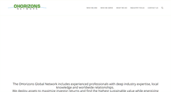 Desktop Screenshot of ohorizonsglobal.com
