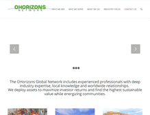 Tablet Screenshot of ohorizonsglobal.com
